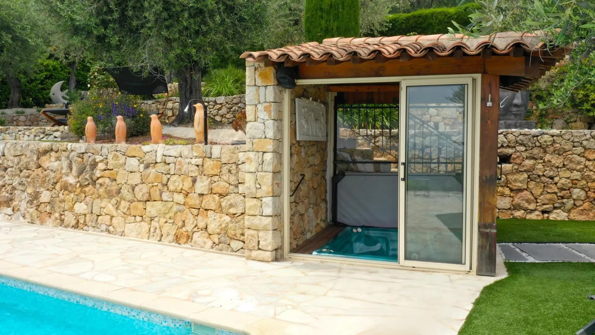 Villa Plen Souleu - Vue Epoustouflante - Luxe Et Authenticite Cabris